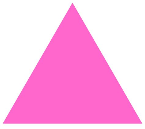 Pink Triangle Png Transparent Background Free Download 42403