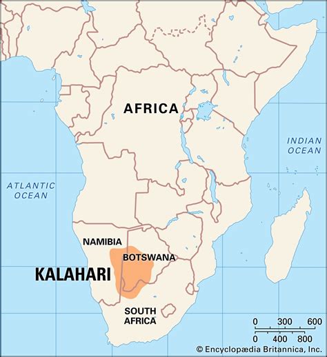 Kalahari Desert On A World Map United States Map