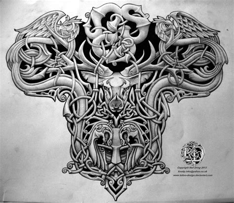 Celtic Warrior Back Tattoo Design By Tattoo Design On Deviantart