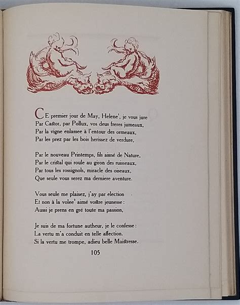 Ronsard Pierre De Illustrations De Knoeri Frédérique Poèmes Damour