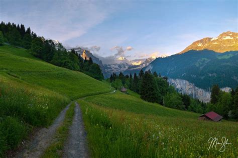 Morning In The Alps Near Wengen Bernese Alps Switzerland Mickey