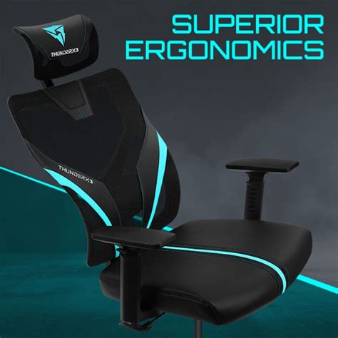 Thunderx3 Yama1 Gaming Chair Cyan Fraggaming Store