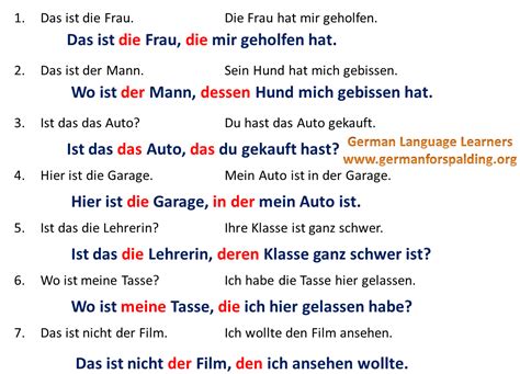 A subject is missing in the relative clause. Relative clauses, genitive pronouns, etc. | Teaching | Pinterest | Learn german, German language ...