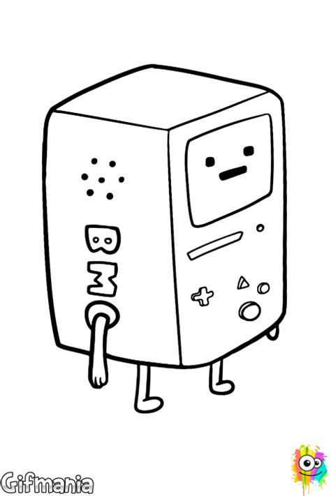 Dibujo De Beemo Para Colorear Adventure Time Coloring Pages