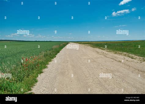 Belarusian Country Road Stock Photo Alamy