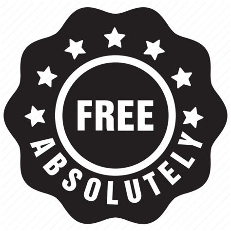 Absolutely Badge Free Label Sign Icon