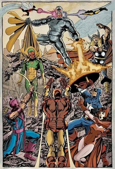 Avengers Vs Ultron By John Byrne Comic Book Artists Comic Book Heroes