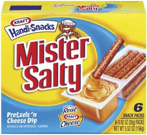 Kraft Handi Snacks Mr Salty Pretzel Sticks And Cheese Dip 6