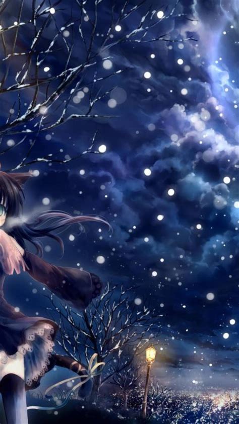 Winter Anime Android Wallpapers Wallpaper Cave