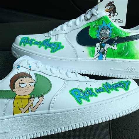 Custom Rick And Morty Air Force 1 Derivation Customs Custom