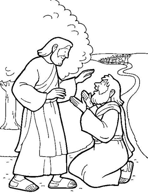 Jesus Heals The 10 Lepers Coloring Page Sundayschoolist