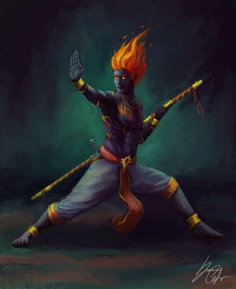Oc Art This Is My Most Recent Commission Of My Fire Genasi Way Of