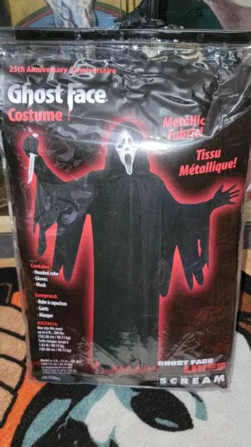 Scream Ghostface 25th Anniversary Mask And Costume In Hand Added