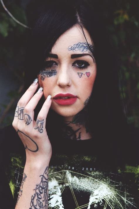 Jessica Clark Beauty Tattoos Face Tattoos Tattoos And Piercings
