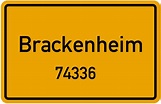 74336 Brackenheim Straßenverzeichnis: Alle Straßen in 74336