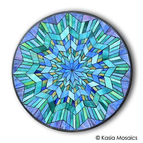 Kasia Mosaics Flower Mandala Stained Glass Mosaic Class Colorado
