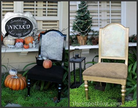 Quirky Christmas Decor A Winter Chair Makeover With Paint