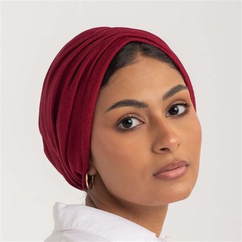 Pre Tied Instant Turban Head Wrap For Women Comfortable Stretchy Breathable Head Wrap Stylish