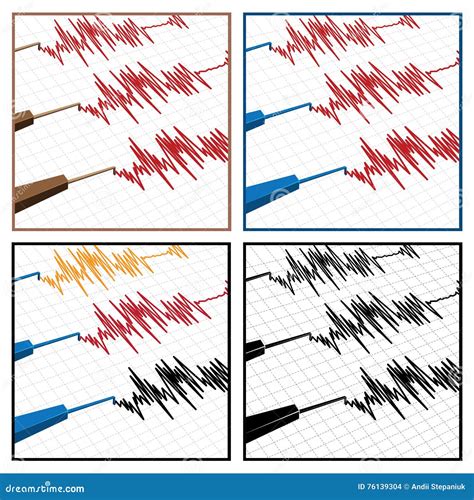 Sismografo Illustrazione Vettoriale Illustrazione Di Scienza 76139304