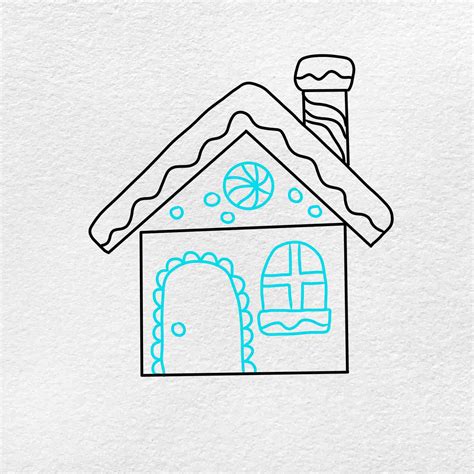 How To Draw A Gingerbread House Helloartsy