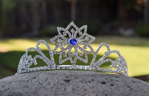 Ice Queen Tiara Elsa Costume Crown Silver Frozen Snowflake Etsy