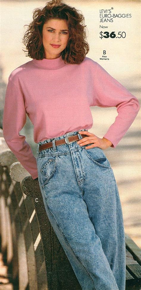 Levis Denim Jeans From A 1989 Catalog Vintage Fashion 1980s 1980s