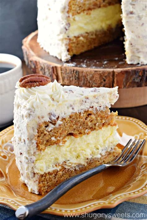 Carrot Cake Cheesecake Cake Recipe Shugary Sweets