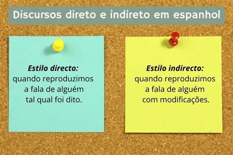 Discursos Direto E Indireto Em Espanhol Estilos Directo E Indirecto