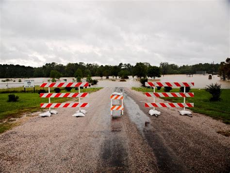 Parque Livingston Fechado Texas Flooding Hurricane Harvey De Pedigo