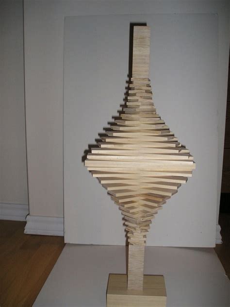 Items Similar To Geometric Abstract Wooden Contemporary Sculpture Dna