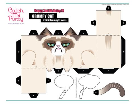 What To Give The Cat Who Hates Everything Cat Template Paper Toys