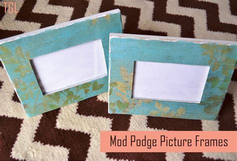 How To Mod Podge Picture Frames Todays Creative Ideas Diy Picture