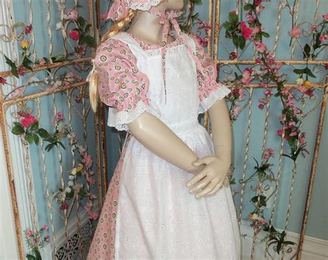Girls Pioneer Prairie Colonial Dress Costume Ready To Ship Etsy