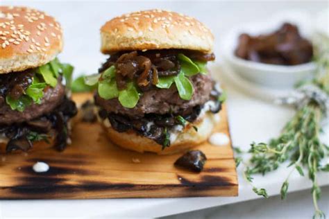 Bison Burger Sliders With Caramelized Whiskey Onions Recipe Salt