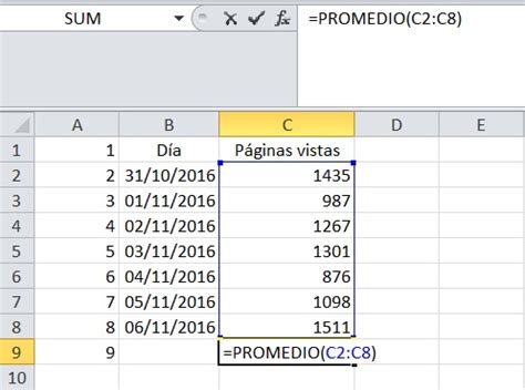 Formula De Promedio Excel Como Sacar Promedio En Excel Kellydli