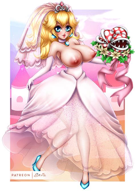 Princess Peach Wedding Dress Super Mario Odyssey By Sevie Hentai