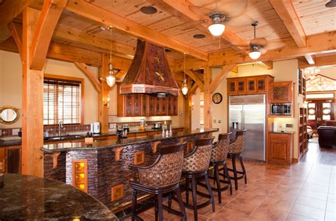 Best themed hotels in texas. Nautical Themed Timber Frame Home - Rustic - Kitchen ...