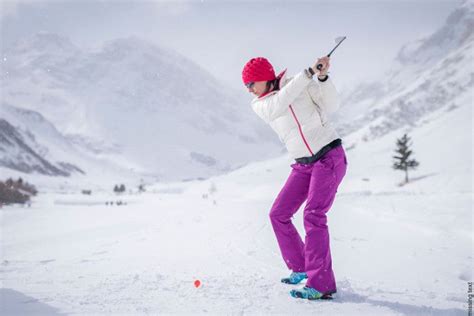 Golfers To Gather On Snow Covered Slopes Of Val Disère Women And Golf