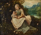 Madonna mit Kind in einer Landschaft - Lot 1543