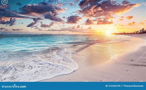 Breathtaking Luxury Tropical Panorama Captures an Amazing Sunset, a