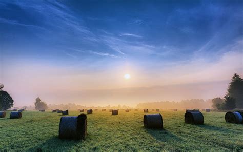 Download Landscape Countryside Nature Field Sunrise 4k Ultra Hd Wallpaper