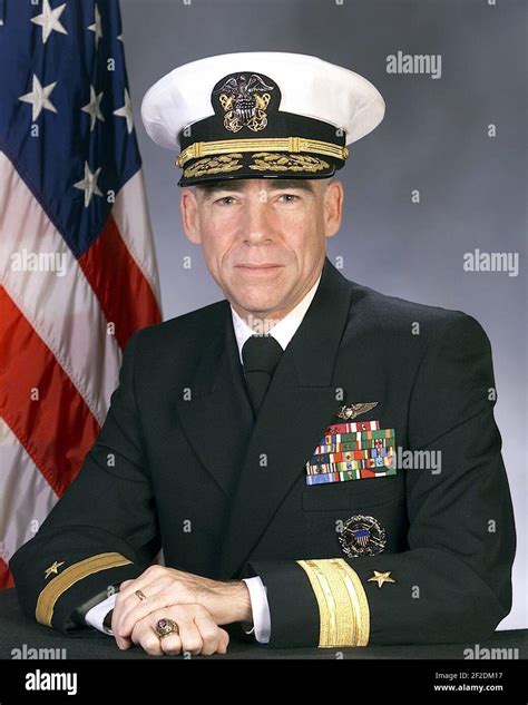 Portrait Of Us Navy Rear Admiral Lower Half William J Mccarthy Stock