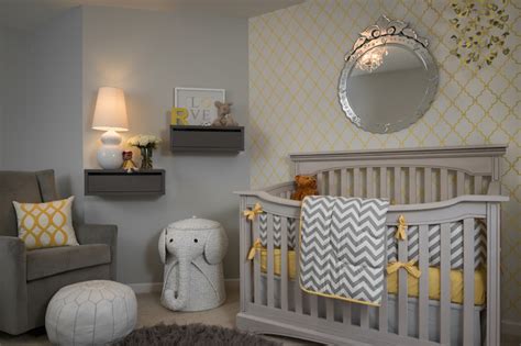 See more ideas about nursery, project nursery, nursery accents. Yellow and Gray Nursery - Contemporary - nursery - Porters ...