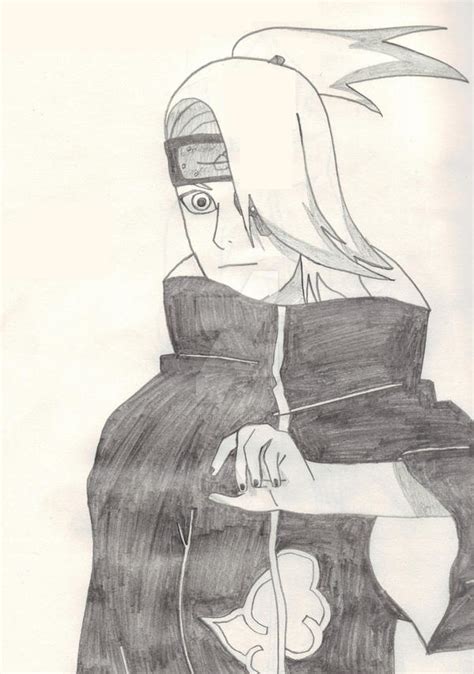 Deidara Drawing By Naruto Dude On Deviantart