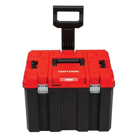 Craftsman Versastack System 20 In Red Plastic Wheels Lockable Tool Box