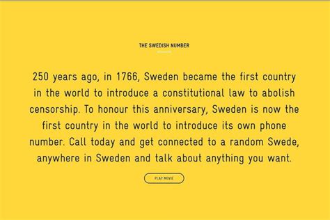 The Swedish Number You Can Now Call Sweden And Chat To A Random Swede Abc News