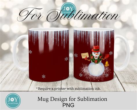 Christmas Sublimation Mug Designs Christmas Mug Png Etsy In 2022