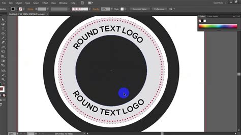 How To Create Round Text Logo With Photoshop Youtube