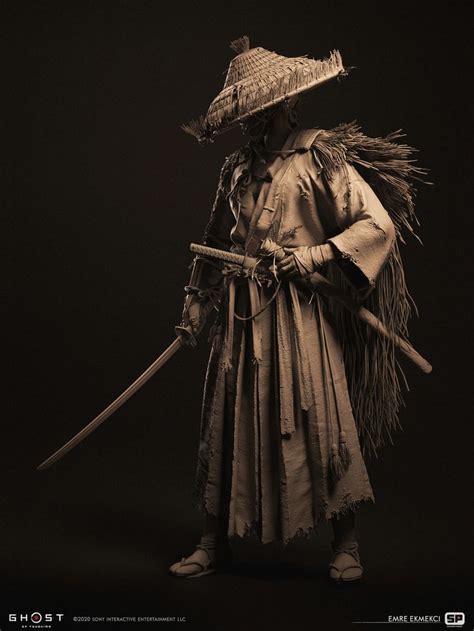 Artstation Ghost Of Tsushima Ryuzo Emre Ekmekci Samurai Art