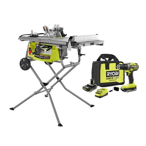 Ryobi 15 Amp 10 In Expanded Capacity Portable Table Saw W Rolling